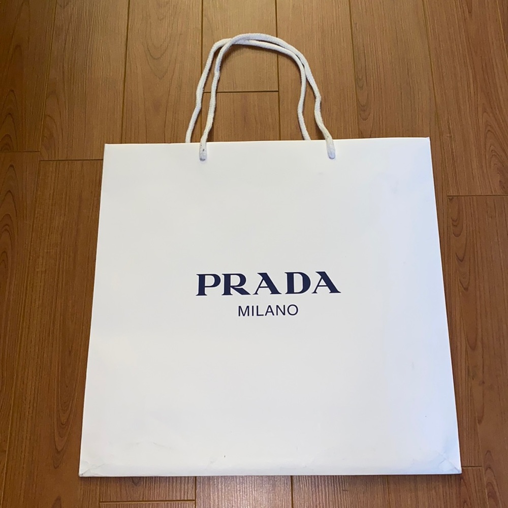 Prada medium size paper shopping bag